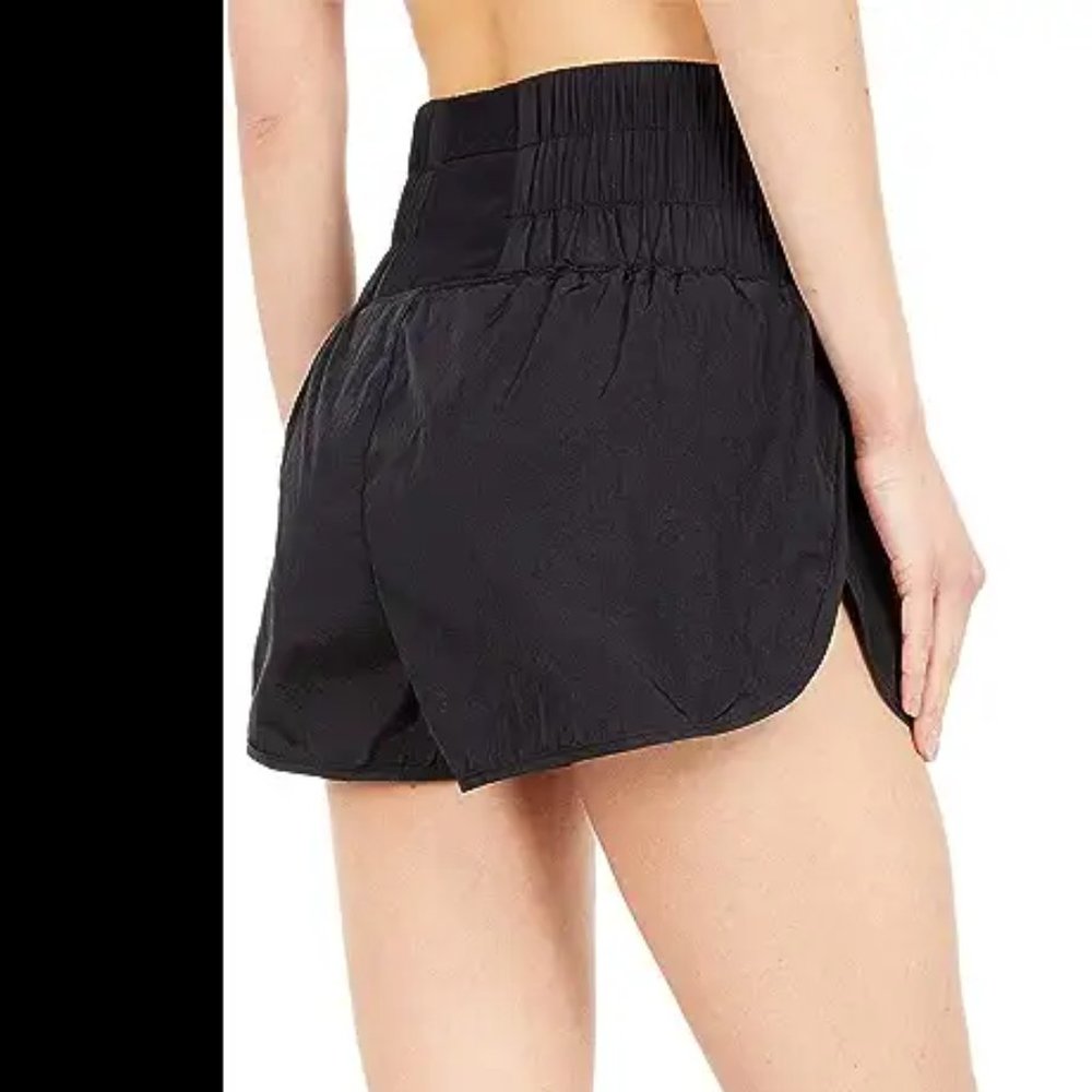 Free People Active Wear Shorts Black, - Picture 3 of 7